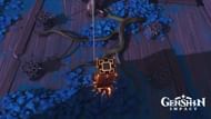 Spinning wheel puzzle on top of Seiraimaru (Image via Genshin Impact)